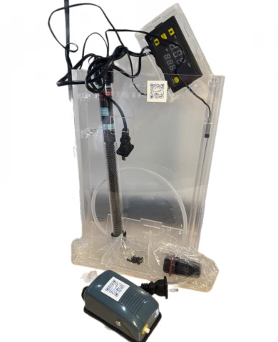 Емкость для травления плат с клипсами для крепления платы