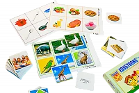Лото <Иностранный язык (3 игры, 6 планшетов, 36 карт., цвет., ламинир.)>
